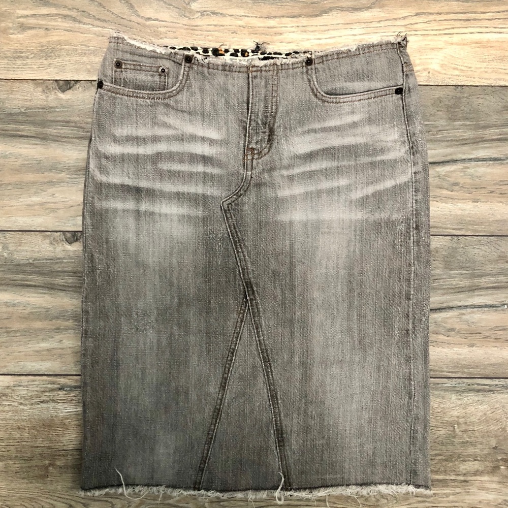 Express Gray Denim Skirt - Size 1/2